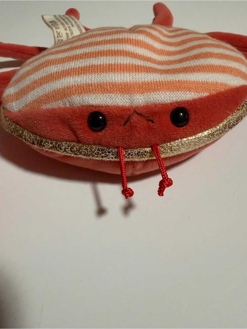 Bukowski orange striped crab plush